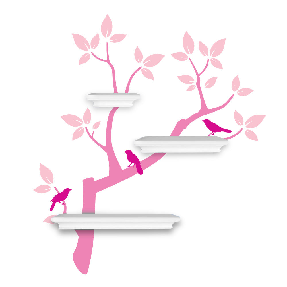 Chinoiserie Branch decal for shelving